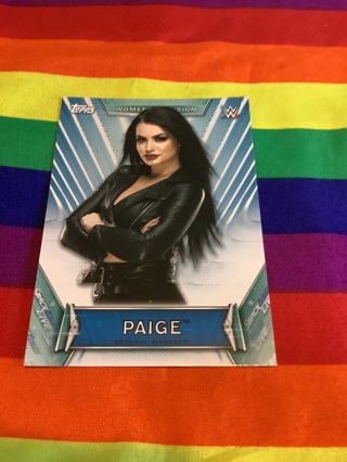 WWE 2019 Topps Women’s Division Collectible Wrestling Card #30 Paige