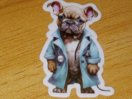 Dog Cute one new one small vinyl lab top sticker no refunds regular mail high quality!