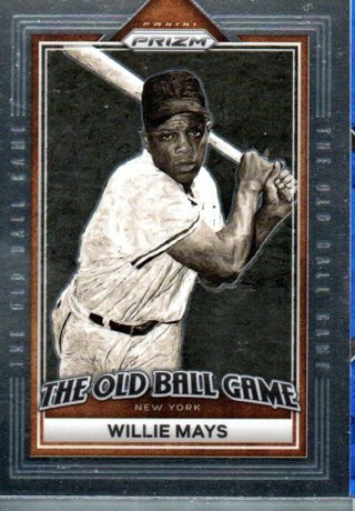 2023 Panini Prizm Willie Mays Old Ball Game Insert