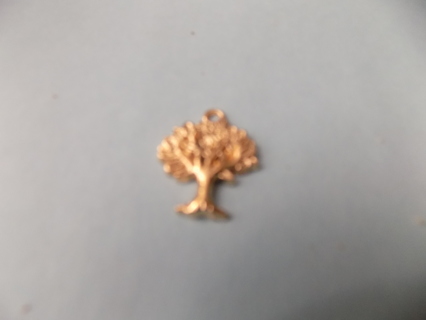 goldtone tree of life charm 1 inch