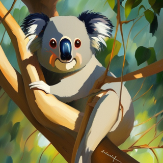 Listia Digital Collectible: Baby Koala in a Tree