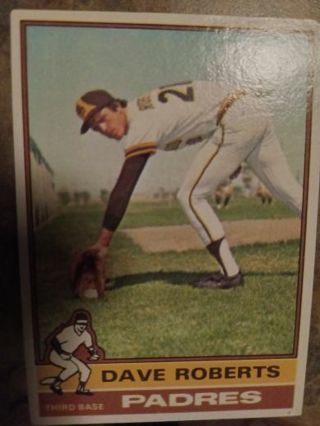 1976 TOPPS DAVE ROBERTS SAN DIEGO PADRES BASEBALL CARD# 107