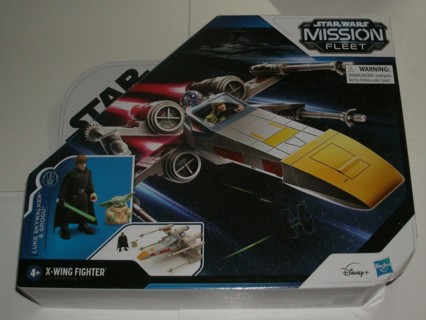 Star Wars Mission Fleet Luke Skywalker Grogu X-wing Fighter-Mandalorian sealed