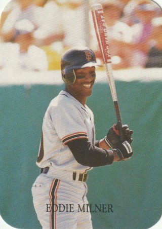 Eddie Milner San Francisco Giants 1987 Indiana Blue Sox Inc. #47 Oddball 