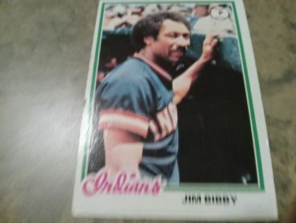 1978 TOPPS JIM BIBBY CLEVELAND INDIANS BASEBALL CARD# 636