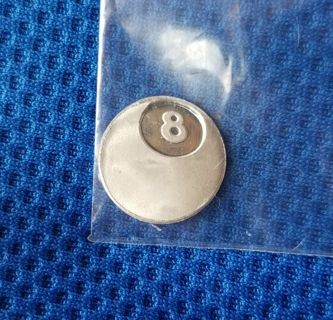 ☆NEW☆ .999 pure fine Silver 8 ball~ one gram collectable 