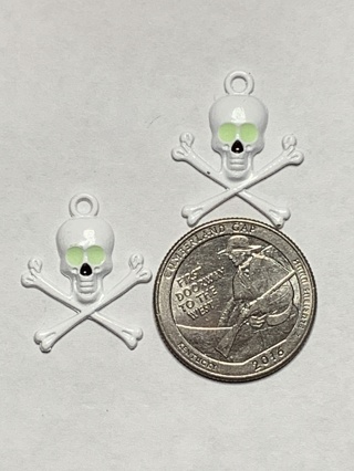 HALLOWEEN CHARMS~#20~SET OF 2 CHARMS~FREE SHIPPING!