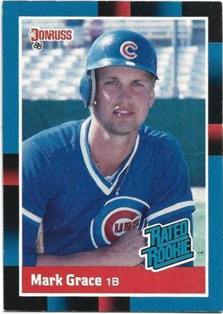 1988 DONRUSS MARK GRACE ROOKIE CARD