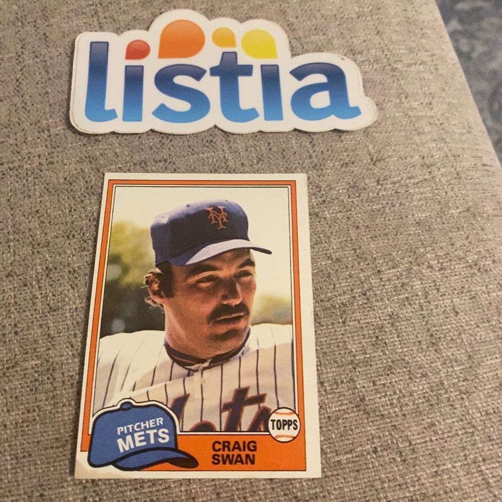 FREE: 1981 Topps Baseball New York Mets Craig Swan MLB