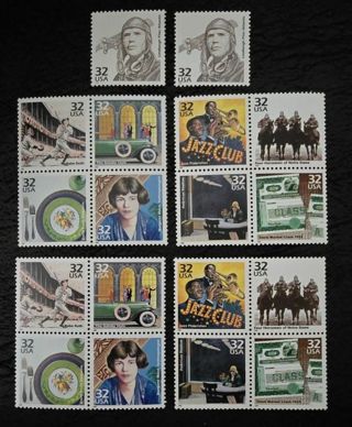 Eighteen Mint .32 US Postage Stamps