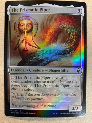 The Prismatic Piper Commander Legends Magic the Gathering Card