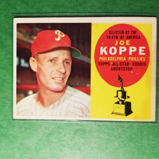 1960 - TOPPS BASEBALL CARD NO. 319 - JOE KOPPE ALLSTAR ROOKIE