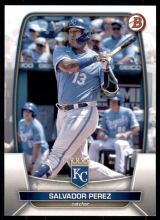 2023 Bowman Base #16 Salvador Perez - Kansas City Royals Baseball Card