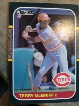 1987 DONRUSS TERRY McGRIFF CINCINNATI REDS BASEBALL CARD# 512