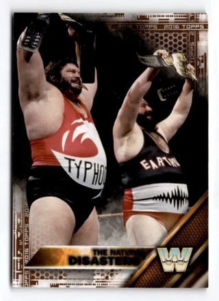 2016 Topps WWE The Natural Disasters Bronze 81 Pro Wrestling Card Earthquake WWF