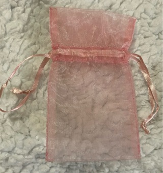 Pink Organza Bag