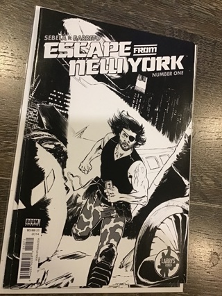 Comic lot: ESCAPE FROM NEW YORK #1, black &white variant