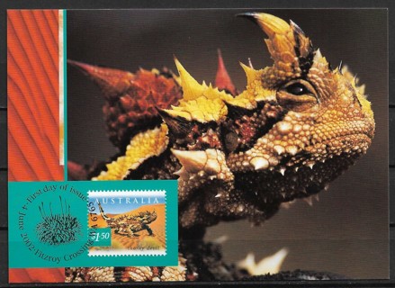 2002 Australia Sc2062 $1.50 Nature of Australia: Thorny Devil maxi card