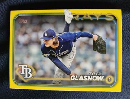 2024 Topps Yellow Tyler Glasnow