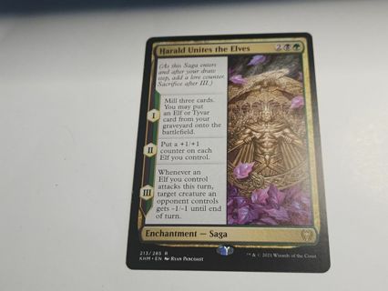 Magic the gathering mtg Harald Unites the Elves rare Kaldheim