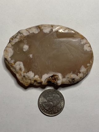 NATURAL CHERRY BLOSSOM AGATE SLICE~UNIQUE PIECE~WEIGHT IS BETWEEN 30-50 GRAMS~FREE SHIPPING! 