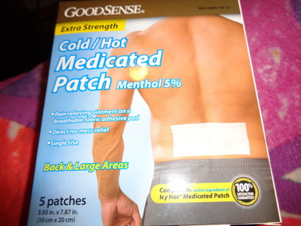 5 medicated patches