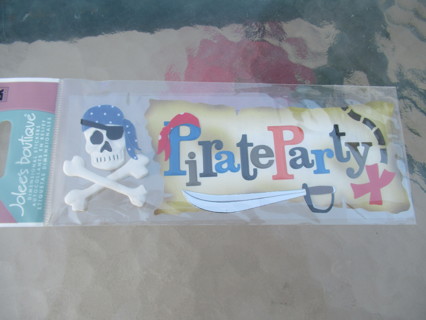 PIRATE PARTY Embellishment Sticker 