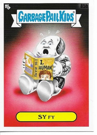 Brand New 2022 Topps Garbage Pail Kids Sy Fy Sticker From the Book Worms Set