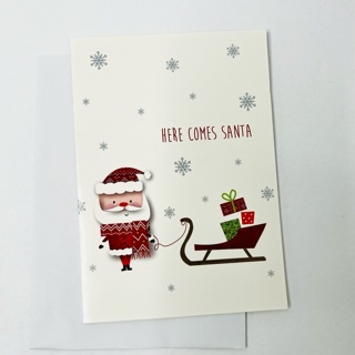 GIN BONUS Christmas Santa Greeting Cards 