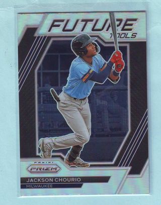 2023 Panini Prizm Jackson Chourio ROOKIE INSERT Baseball Card # FT1 Brewers