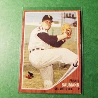 1962 - TOPPS BASEBALL CARD NO. 161 - FRANK BAUMANN - WHITE SOX