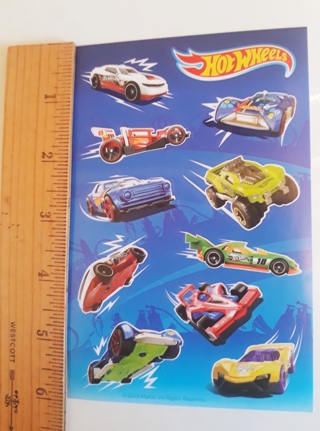 (10) Hot Wheels cars stickers