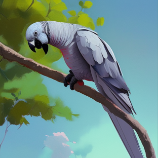 Listia Digital Collectible: An African Gray