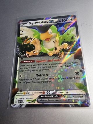 Pokemon Squawkbilly EX 075/091