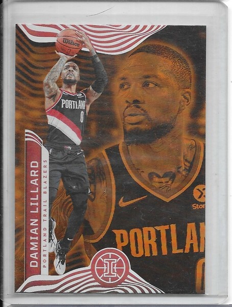 Free: Damian Lillard 2021-22 Illusions Orange #30 - Sports Trading ...