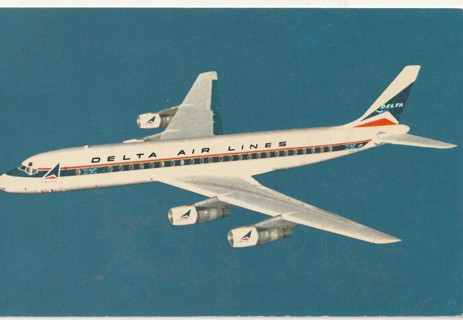 Vintage Unused Postcard: e: Delta Air Lines