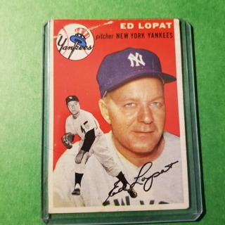 1954 - TOPPS   BASEBALL - CARD NO. 5 -  ED LOPAT - YANKEES