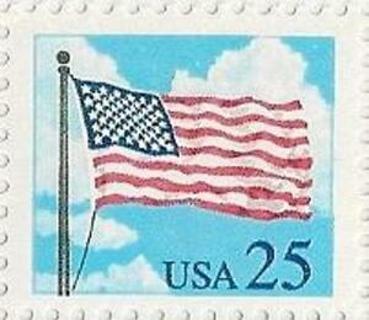  US 2278 Flag with Clouds 25c single MNH 1987