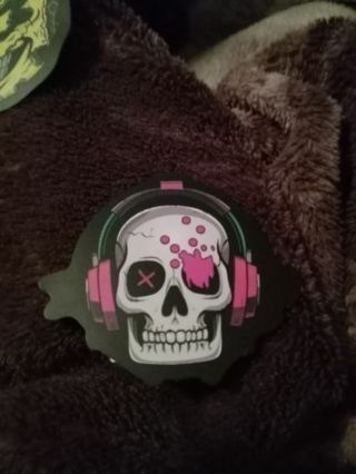 Radio skull head sticker #5