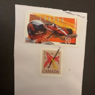 Canada stamps on paper 