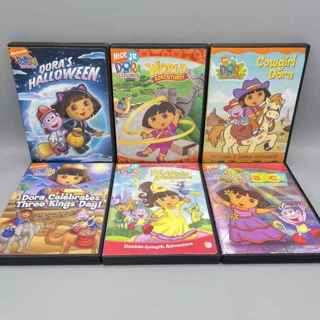 2 DORA DVD"S=COWGIRL DORA + FAIRYTALE ADVENTURE-NO  SCRATCHES