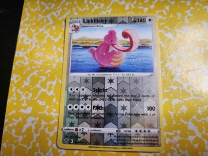 Pokemon Lickilicky reverse holo rare 114/163