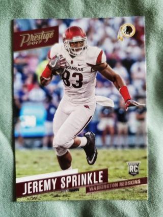 2017 Panini Prestige Rookie Jeremy Sprinkle