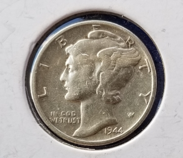 1944-P Mercury, Winged Liberty Dime, 90% silver