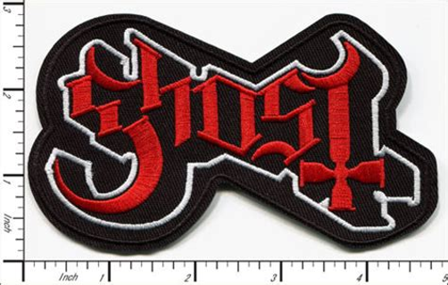 Ghost BC Heavy Metal Doom Hard Rock Band logo Patch Sew Iron on Logo Embroidered Badge Sign Emblem