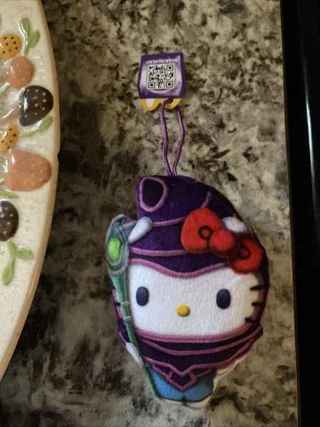 NEW WITH TAG=YU GI OH X HELLO KITTY  PLUSH with HANGER