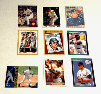 Yankees-9 card Lot-Jackson,Smith,Randolph,Righetti,O'Neill,Morris