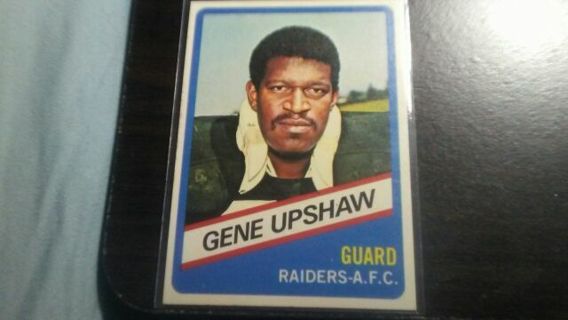 RARE ORIGINAL 1976 TOPPS WONDER READ ALL STAR SERIES GENE UPSHAW OAKLAND RAIDERS FOOTBALL CARD# 9