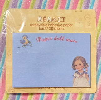 Kawaii dark blue navy memo pad