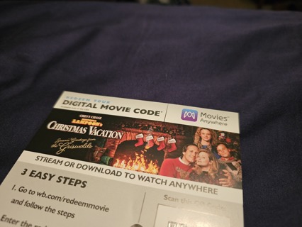 National Lampoons Christmas Vacation digital 4K code ONLY 